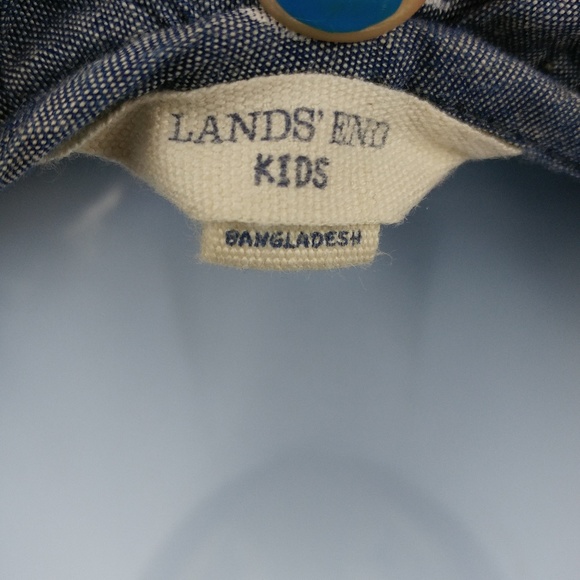 ⛵ ⛵ ⛵ Sail Boat Print Lands End Denim Dress Ruffle - Picture 8 of 8